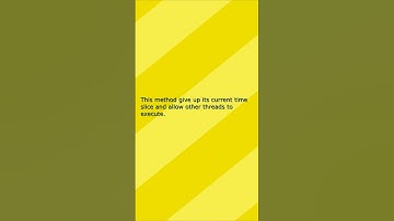 Java yield() Method Explained in 30 Seconds! 🔥 #education #objectorientedprogramming #java