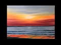 #473 How to paint acrylic sunset for beginners