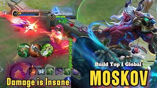 Moskov Rampage Alert !! Super Intense Battle ~ Full Attack Mode - Moskov Build Top 1 Global MLBB‼️