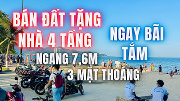 🔥(đã bán) Bán đất 3 mặt tiền Biển Nha Trang tặng nhà 4 tầng có dòng tiền sẵn hàng ngày ngang 7m6