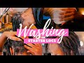 How to Wash Starter Locs w/ No Retwist (Washing Two Strand Twist Starter Locs on 4C Hair)