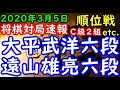 将棋対局速報▲大平武洋六段（１勝８敗）－△遠山雄亮六段（５勝４敗）第78期順位戦Ｃ級２組10回戦[矢倉] 等々