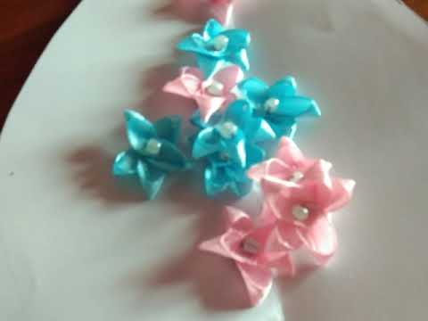 Cara membuat bunga dari  pita  untuk hiasan  kain fanel YouTube