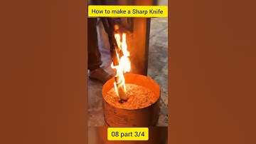 How to make a Sharp Knife | 08 part 3/4 | handmade handcrafted diy #shorts #craft #asmr #diy #love