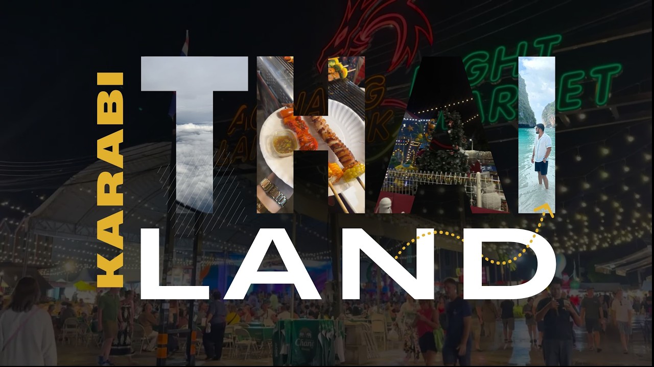 Exploring Ao Nang Night Market in Krabi 🇹🇭 Must Visit Place! #viral #travel #trending #viralvideos