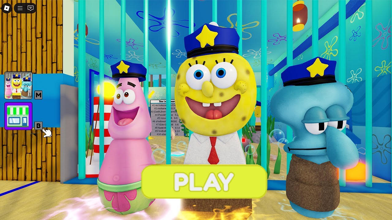 SPRUNKI SPONGE FAMILY PRISON RUN! Full Gameplay OBBY 