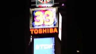 ACTUAL 2015 New York, Times Square Countdown Live as it happens video.