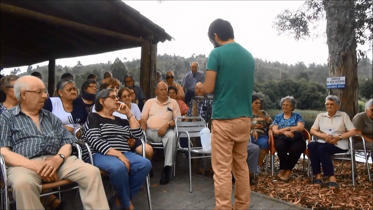 CLUBE SÉNIOR PASSEIO PRAIA FLUVIAL DE ORTIGA DEMONSTRAÇÃO "ANDAKATU" COMO SE VIVIA NA PRÉ-HISTÓRIA