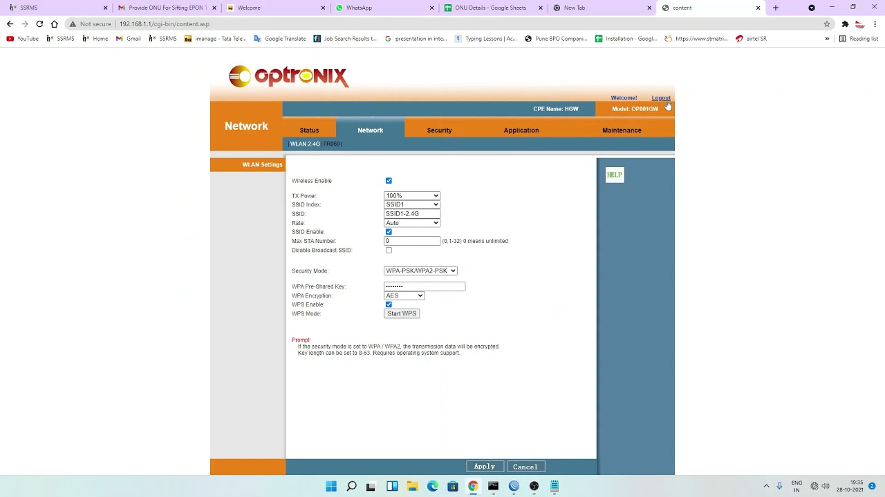 OPTRONIX WIFIONT CONFIGURATION - YouTube