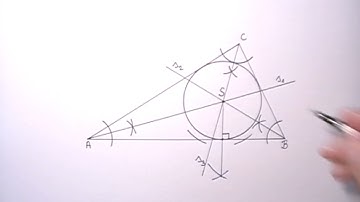 Inscribed Circle of a Triangle Construction | How to Draw the Inscribed Circle of a Triangle