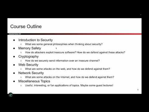 [Intro1, Video 1] Course Outline