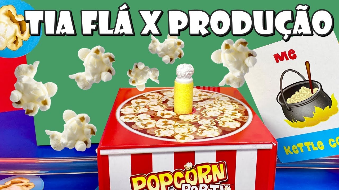 UM DOS JOGOS MAIS ENGRAÇADOS! FESTA DA PIPOCA Tia Flá X Produção