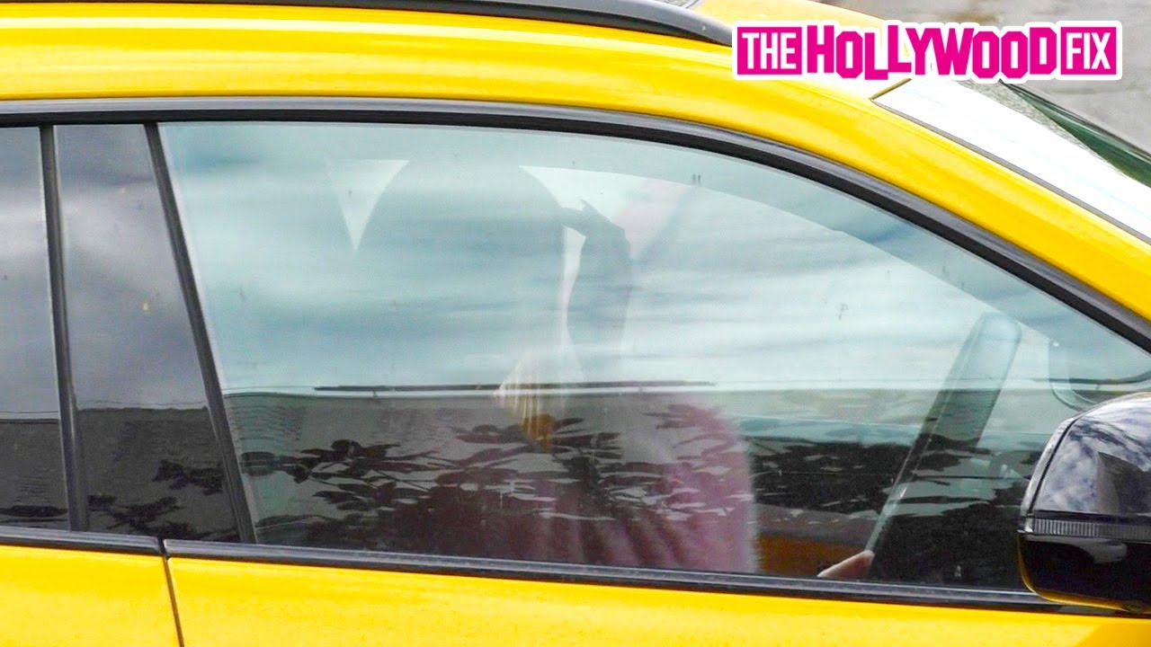 Christine Quinn From Selling Sunset Rocks A Pink Fur Coat While Cruising In Her Yellow Lamborghini