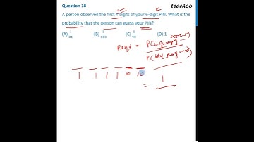 Question 18 - A person observed the first 4 digits of your 6-digit PIN. What is the