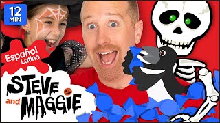 Steve y Maggie Español Latino Fiesta de la piñata de Halloween + MÁS para niños