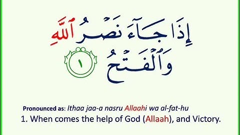 110 Surah Al Nasr سورة النصر بصوت الشيخ سعد الغامدي   YouTube