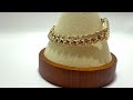 GovDeals: Gorgeous, 24k Gold, 7 Inch, Bling Bling CZ Bracele