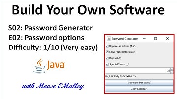 Build Your Own Software with Moose - S02,E02 - Password Generator