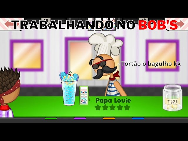 FAZENDO MILKSHAKE TORTÃO PRO PAPA LOUIE! PAPA'S FREEZERIA 