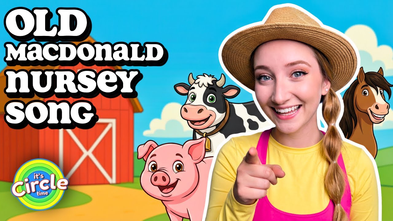 Old MacDonald Had a Farm | Animal Names and Sounds | Toddler Learning & Baby Songs