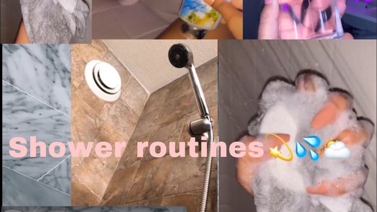 Tik tok shower routines 💦 ☁️ YouTube