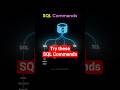 SQL Commands #sql #coding #shortsfeed #programming #shorts #sqlserver #sqltips #sqlserver2019