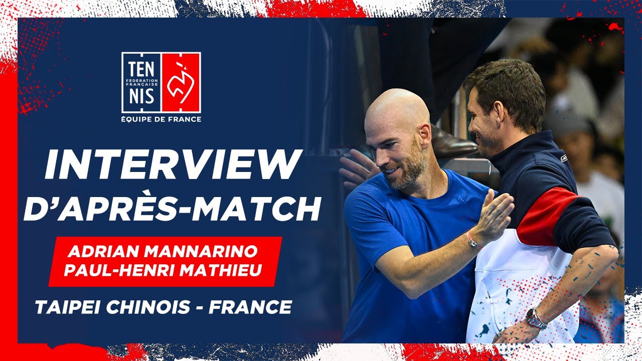 ? Les réactions d'Adrian Mannarino et du capitaine | Davis Cup, Taipei chinois-France | FFT