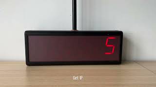 4" x 6 Digit NTP PoE Clock, Double-sided, Automatic Daylight Saving Time Change Profile