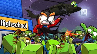 Highschool ZOMBIE Apocalypse Bunker! (Minecraft) screenshot 3