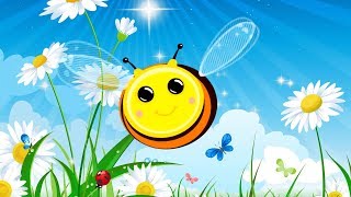 Веселая Песенка про Пчелку, 🐝🌺🐝 Лохматая, усатая Пчёлка полосатая