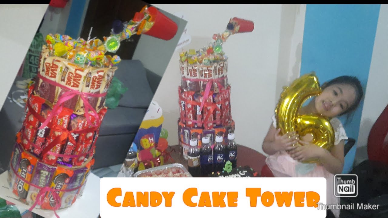 DIY CANDY CAKE TOWER YouTube