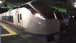 【電笛】E657系K15編成の特急ときわ71号勝田止まりの回送列車が発車するシーン