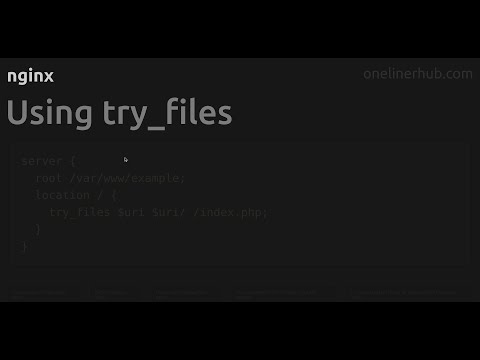 Using try_files