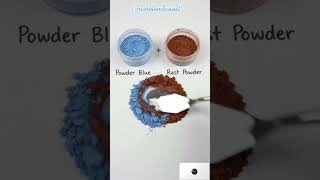 Color Mixing Guide: Powder Blue   Rust = Smoky Denim #asmr #paint #satisfying #shorts
