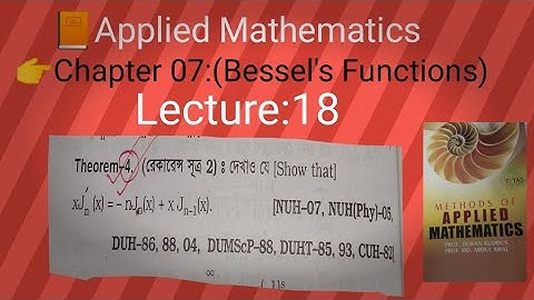 Honours 4th year// Methods of applied mathematics//Bessel