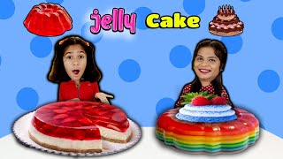 Making JELLY CAKE In 2 minutes At Home | जेली केक बनाइये घर पेही