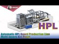 Automatic hpl board production line multi layers hot press