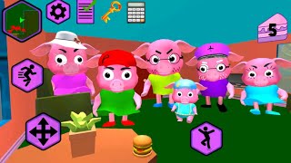 Neighbor Piggy Obby Family Escape 3D - Level 5 - Gameplay Walkthrough (Android,iOS)