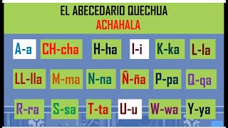 S02 - ABECEDARIO QUECHUA - ACHAHALA