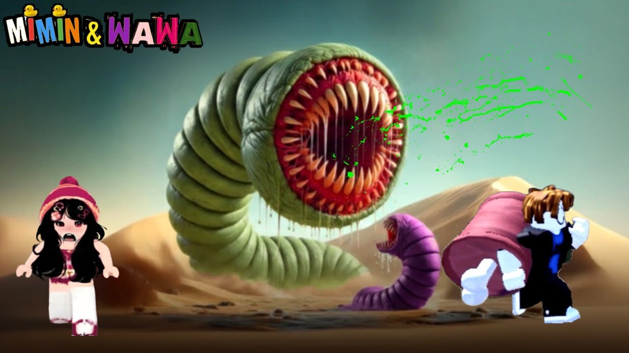 Wawa Dan Monster Cacing Padang Pasir Raksasa | Roblox Indonesia