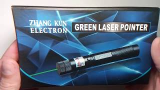 Лазерная указка Laser Pointer JD-303, зеленый лазер, до 10 км