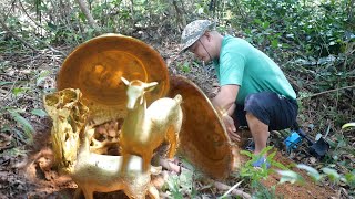 How to stay calm after digging a golden bowl and golden deer,it would be worth more if not mutilated