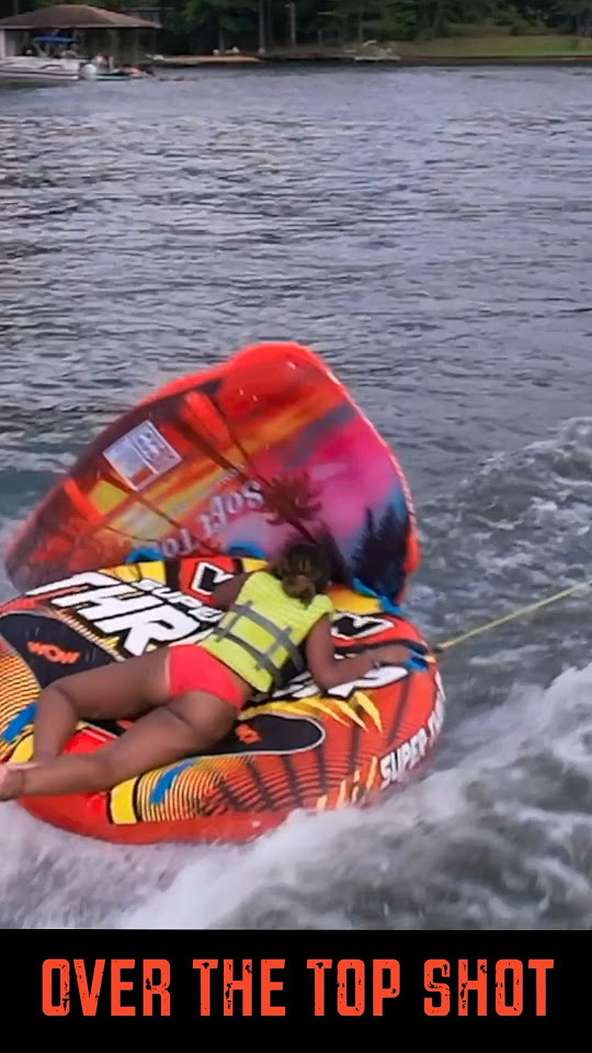 She got popped hard!🛟🛥️ tubing fail lake bigwave watersport YouTube