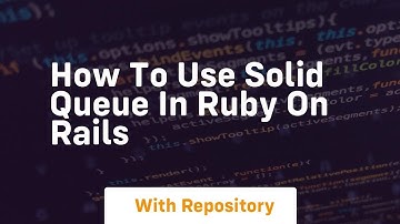 How to use solid queue in ruby on rails