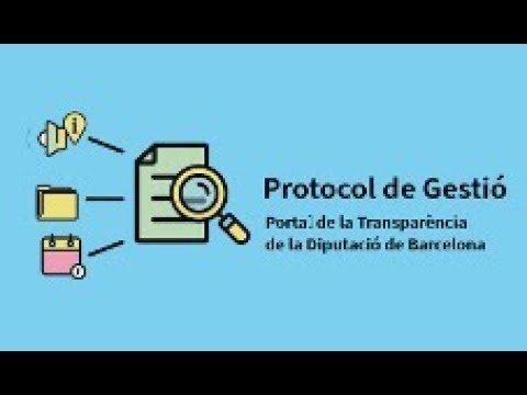 Protocol de gestió del Portal de la Transparència de la Diputació de Barcelona