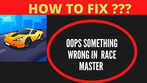 #racemaster OOPS SOMETHING WENT WRONG IN RACE MASTER 🏎️,HOW TO FIX | FING 24 😌🆒