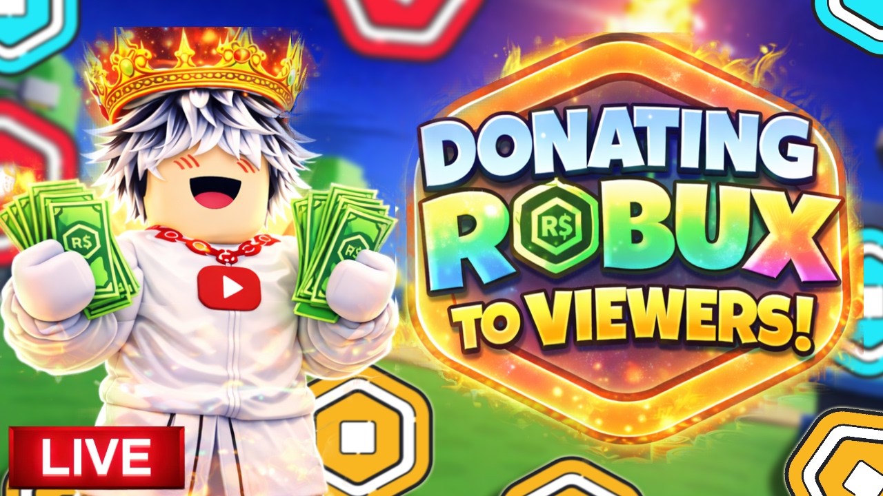🔴LIVE PLS DONATE || Giving Robux To viewers || TTS ON 🎁