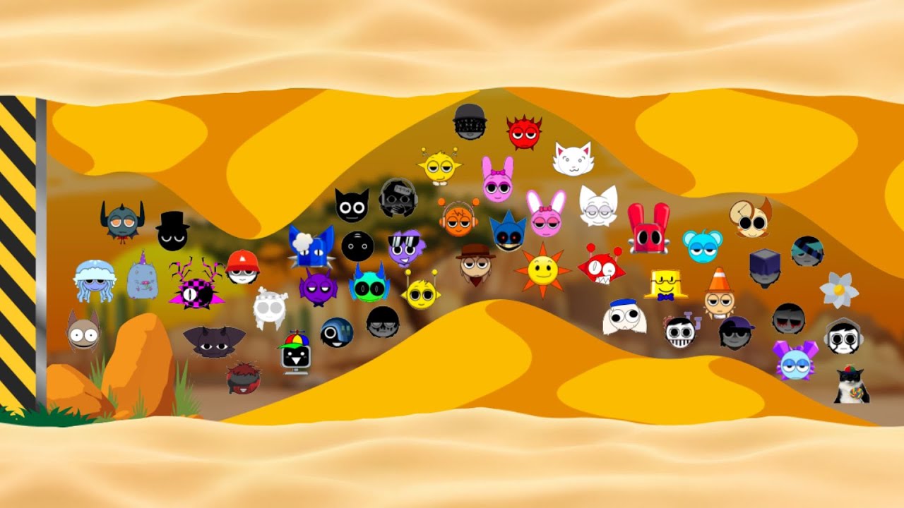 (SPECIAL) All 120 Sprunki Escape from the Desert | Algodoo Marble Race