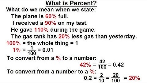 Algebra - Ch. 0.6: Basic Concepts (34 of 36) What is a Percent?