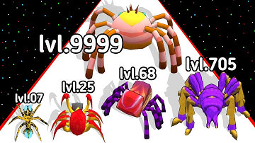 (2024) Spider Run Evolve Insects And Battle All Level 3D Gameplay